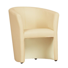  Klub fotel, bézs textilbőr, CUBA bútor