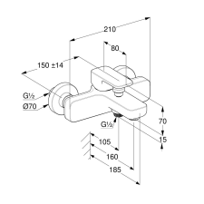 Kludi Renon kádcsaptelep matt fehér csaptelep