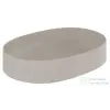 Kludi RESA O 60x40 cm-es pultra ültethető mosdó, csaplyuk és túlfolyó nélkül, matt világosszürke 58CW20O2