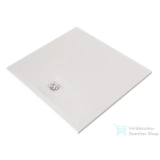 Kludi TERRA 100x100 cm-es RAKSOLID zuhanytálca szifon nélkül, matt fehér 08DW1853 kád, zuhanykabin