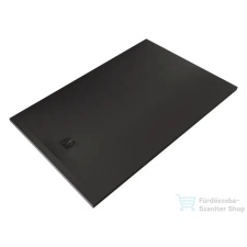 Kludi TERRA 100x160 cm-es RAKSOLID zuhanytálca szifon nélkül, matt fekete 08DW1539 kád, zuhanykabin