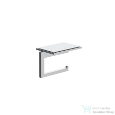 Kludi VELA C toalettpapír tartó, polccal, króm 3197105 fürdőszoba kiegészítő