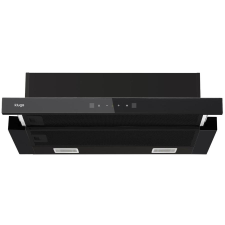 Kluge KLT6100BLG teleszkópos fekete páraelszívó, 60cm, fek. üveg front páraelszívó