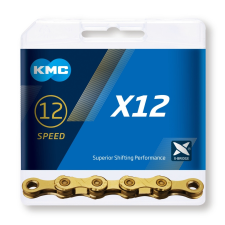 KMC Lánc KMC X12 12 sebességes Gold 12 sebességes 1/2x11/128 126L kerékpáros biciklilánc