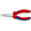 Knipex 25 05 140 Fél-kerek csőrű fogó vágóéllel (Rádiófogó) 140 x 55 x 17 mm