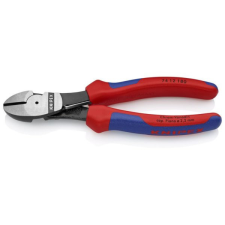Knipex 74 12 180 SB Erő-kímélő oldalcsípőfogó feketére foszfátozott 180 mm fogó