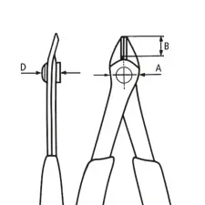 Knipex 78 91 125 Elektronikai fogó 125 x 50 x 16 mm fogó