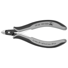 Knipex 79 02 120 ESD Precíziós-elektronikai oldalcsípőfogó ESD barnított 120 mm fogó