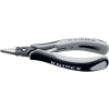 Knipex ESD Precíziós-elektronikai markoló fogó 135 mm, lapos, széles pofa, Knipex 34 12 130 ESD (34 12 130 ESD)