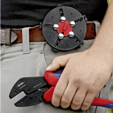 Knipex Krimpelő fogó gyorscsere tárral, MultiCrimp 973301 (97 33 01) fogó
