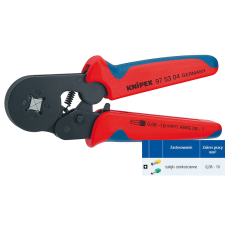 Knipex Önbeálló krimpelőfogó érvéghüvelyekhez Knipex 975304 (97 53 04) fogó