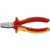 Knipex VDE krimpelő fogó érvéghüvelyekhez 145 mm, polírozott fej, (97 68 145 A) (97 68 145 A)