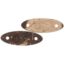 Knoflíky Žirovnice BELLATEX "GOMBOLYAG" kókusz 28 × 10 mm 401158 - 2 darabos készlet rövidáru