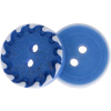 Knoflíky Žirovnice Gombok 400233B, 1,8 cm kék, fehér cseppekkel , 6 darabos készlet