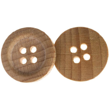 Knoflíky Žirovnice Žirovnice 2 cm-es kerek fa gomb, 366318A, 3 darabos készlet rövidáru