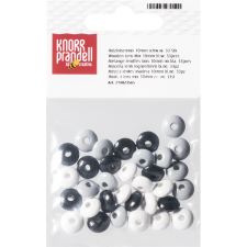 Knorr Prandell ovális 33 darabos fekete-fehér fa gyöngy csomag 216023565 kreatív és készségfejlesztő