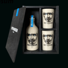  Knut Hansen Gin 0,5 42% fa dd. + 2 bögre gin