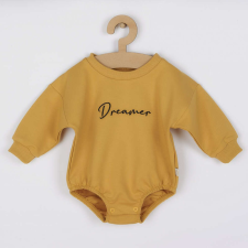 KOALA Hosszú ujjú baba body baggy Koala Dreamer mustár kombidressz, body