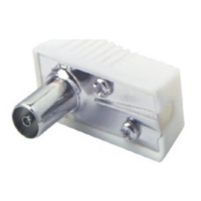  Koax hüvely - könyök,csavaros FS 2 villanyszerelés