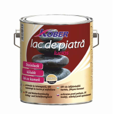 KOBER Kőlakk, Köber, beltéri / kültéri, szürke, 2,5 L fal- és homlokzatfesték