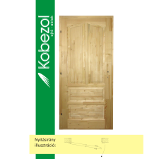 KOBEZOL ROXANE CLASSIC BELSŐ AJTÓ, TÖMÖR FENYŐ 100X210 JOBB építőanyag