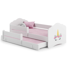 Kobi Fala Ifjúsági ágy 2 matraccal #fehér - Többféle matricával gyermekbútor