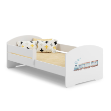 Kobi LUK gyerekágy 160x80 korlátokkal - Train gyermekágy