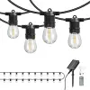 Kobi Starlight Neo napelemes kültéri LED fényfüzér, 8 világítási mód (20 db filament izzó, 20 méter, 0.42 Watt, meleg fehér)