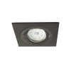 Kobi Süllyesztett GU10 halogén süllyesztett spotlámpa, négyzet alakú, fekete, Kobi