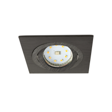 Kobi Süllyesztett GU10 halogén süllyesztett spotlámpa, négyzet alakú, fekete, Kobi világítás