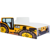 Kobi Traktor gyerekágy sárga 160x80