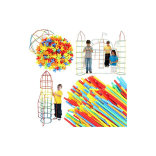  Kockák - szívószálak - készlet 408 db 22408 építkezés