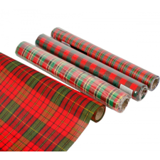  Kockás dekor anyag 35x200cm dekorációs kellék