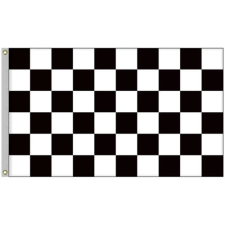 Kockás verseny lobogó, Forma-1, Gokart zászló 90x150cm ajándéktárgy