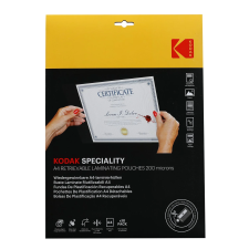 Kodak 200 mikron A4 újrahasználható lamináló fólia (10 db / csomag) (LMA4RET-PK10F) lamináló fólia