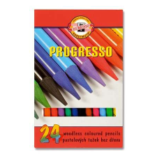 KOH-I-NOOR Színes ceruza készlet, henger alakú, famentes, KOH-I-NOOR &quot;Progresso 8758/24&quot;, 24 külö... színes ceruza