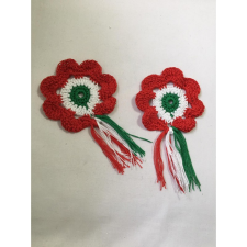  Kokárda horgolt ajándéktárgy