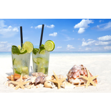 Koktél és tenger gyümölcsei tapéta, 300 x 200 cm tapéta, díszléc és más dekoráció