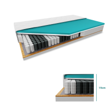 Kókuszmatrac COCO MAXI 20 cm 160 x 200 cm Matracvédő: Matracvédő nélkül ágy és ágykellék