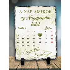  Kőlap nagyszülőknek - Amikor nagypapám lettél grafika, keretezett kép