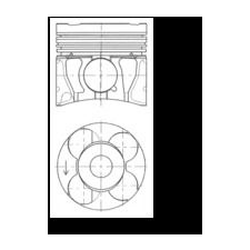 KOLBENSCHMIDT dugattyú KOLBENSCHMIDT 41286600 autóalkatrész