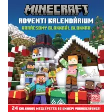 Kolibri Kiadó Minecraft - Adventi kalendárium gyermek- és ifjúsági könyv