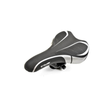 KOLIKEN gyerek nyereg, 235x135 mm, fekete-szürke kerékpár nyereg