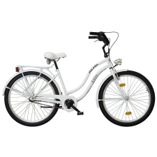 KOLIKEN Koliken 26″ Cruiser női fehér agyváltós Kerékpár city kerékpár