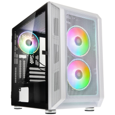 Kolink Citadel Mesh RGB White táp nélküli ablakos Micro-ATX ház fehér (5999094004016) számítógép ház