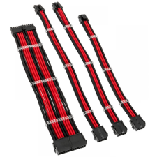Kolink Core Standard fonott hosszabbító kit Jet Black/Racing Red kábel és adapter