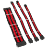 Kolink Kábel modding kolink core standard fonott hosszabbító kit - jet black/racing red
