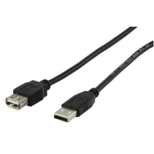 Kolink /Nedis - USB Hosszabbító USB 2.0 A (Female) - A (Male) 0.20m kábel és adapter