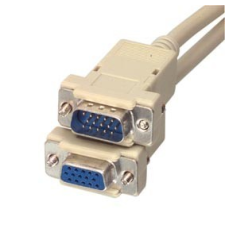 Kolink Quality VGA hosszabbító kábel 3m HD 15M/F kábel és adapter