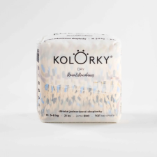 Kolorky Day öko pelenka, eső & szivárvány, M (5-8kg), 21db pelenka